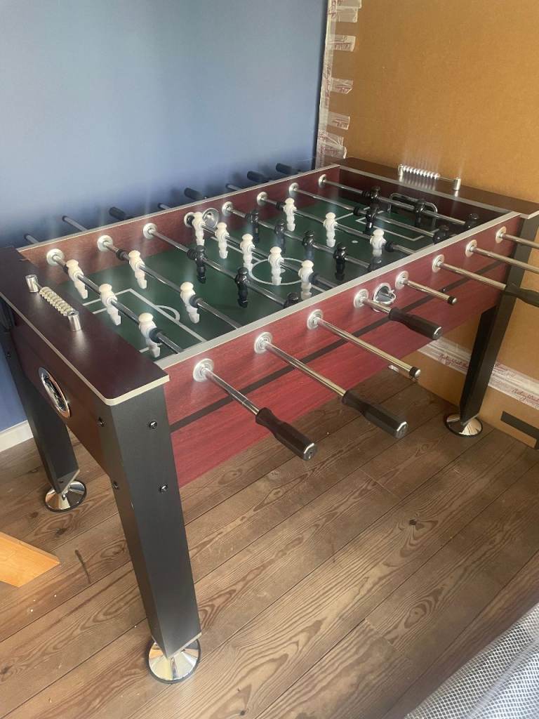 Full-Size Foosball Table – Red and Black, Good Condition
