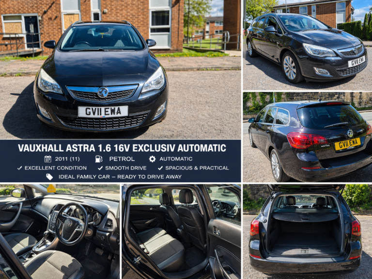 Vauxhall Astra Estate 2011 1.6 Petrol Automatic – Clean, Reliable, Low Insurance