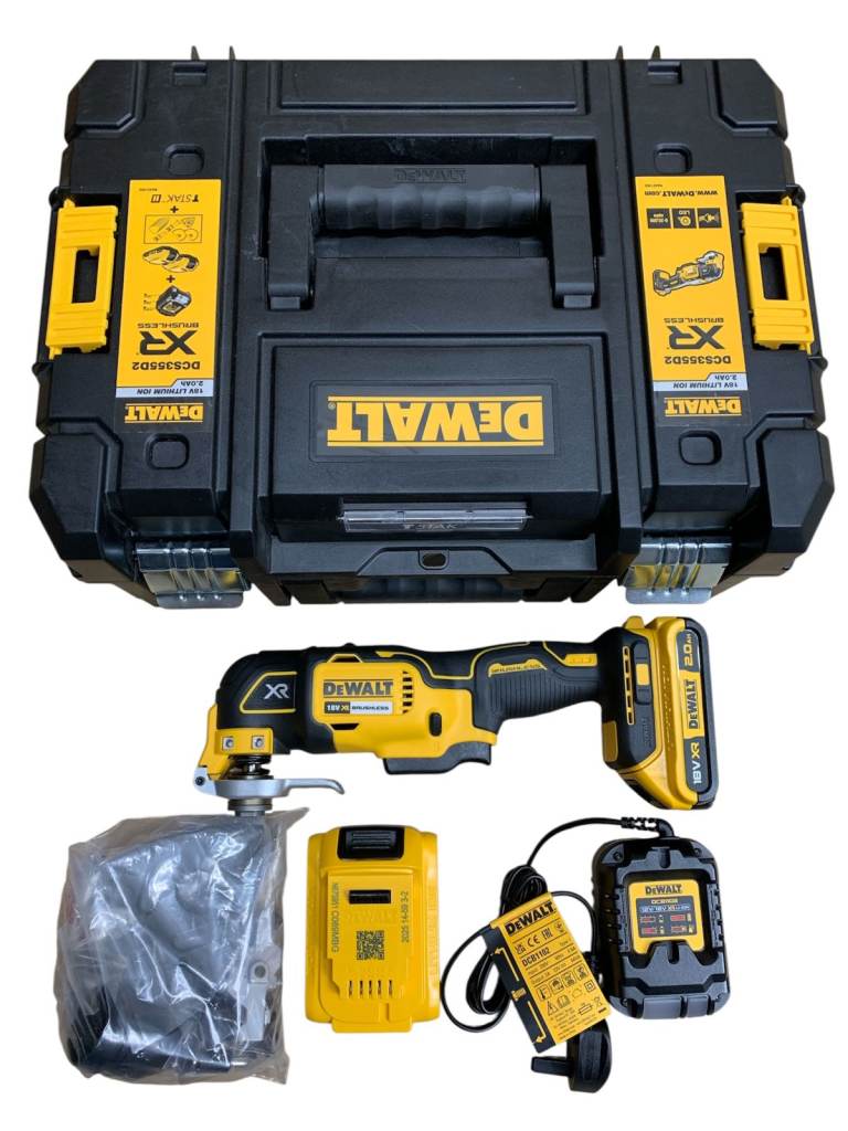 DeWalt DCS355D2 XR Brushless Oscillating Multi-Tool 18 Volt 2 x 2.0Ah Li-Ion