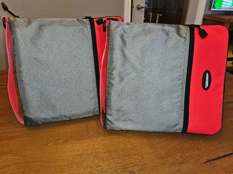 2 x 128CD/DVD Case Logic CD Wallets