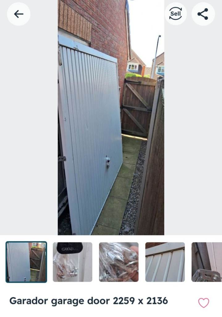 Garador garage door 2259 x 2136