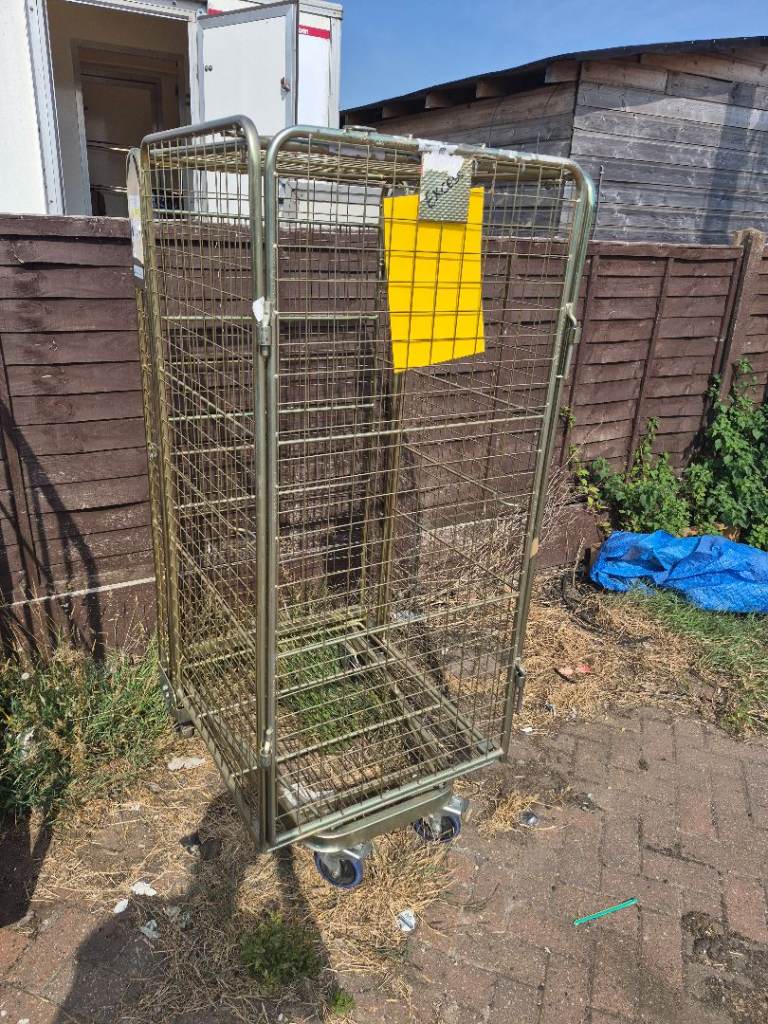 Metal Roll Cages on Wheels – Good Condition