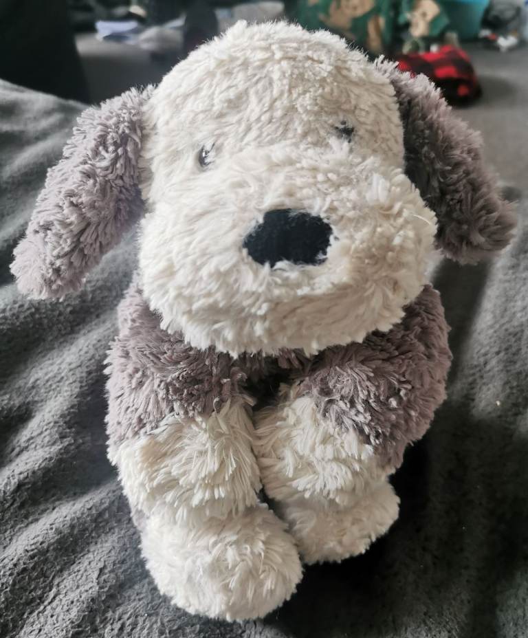 (Jellycat but no label) Tumblie Sheep Dog plush toy 