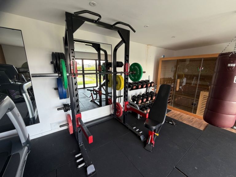 **ORIGIN FULL RACK WITH BUMPER PLATES**