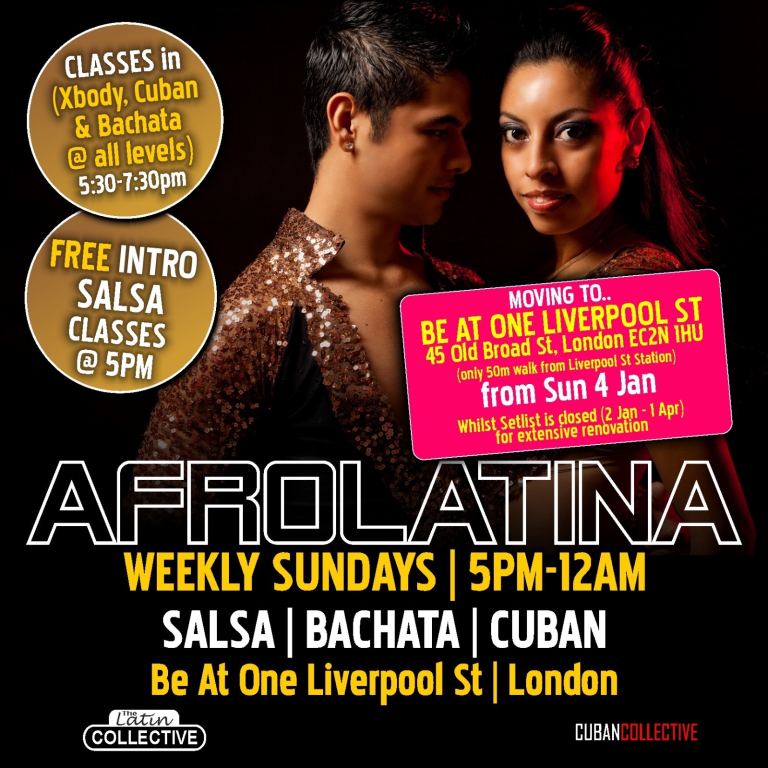 FREE DANCE CLASS 5PM SUNDAY LIVERPOOL ST LONDON 