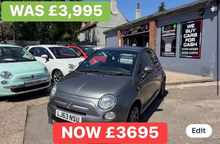 2013 Fiat 500 1.2 S 3dr HATCHBACK Petrol Manual