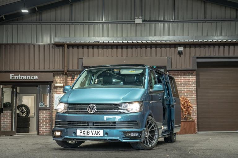  Volkswagen Transporter Stunning Bamboo Green T6 Campervan Conversion
