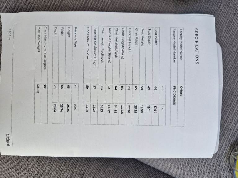 Careco Orford Riser Recliner Chair in Dove Grey