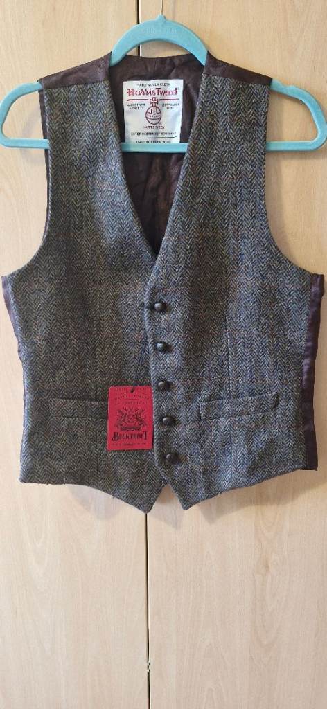 Mens waistcoat HARRIS TWEED 