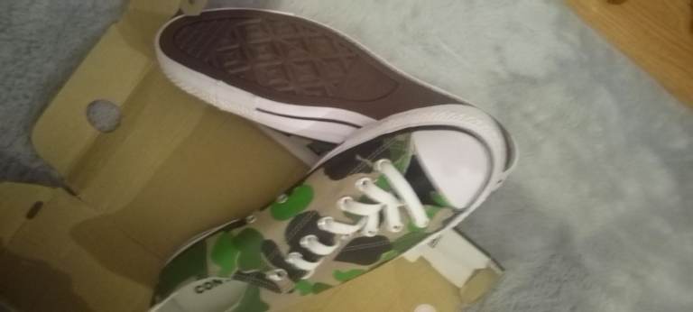 image for Converse size 11 in cameo print