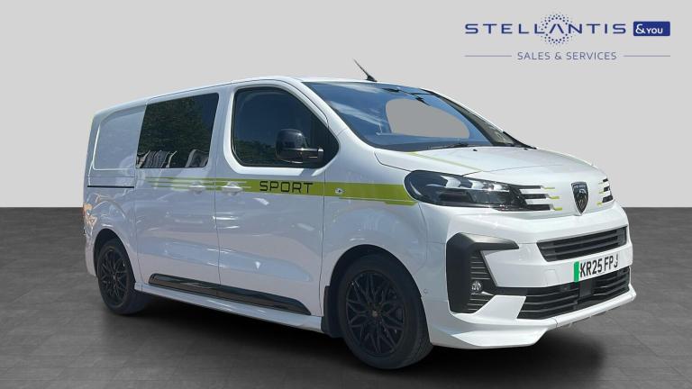 2025 Peugeot Expert 75kWh Sport Standard Crew Van Double Cab 6dr Electric Auto MWB (7.4kW Charg C...