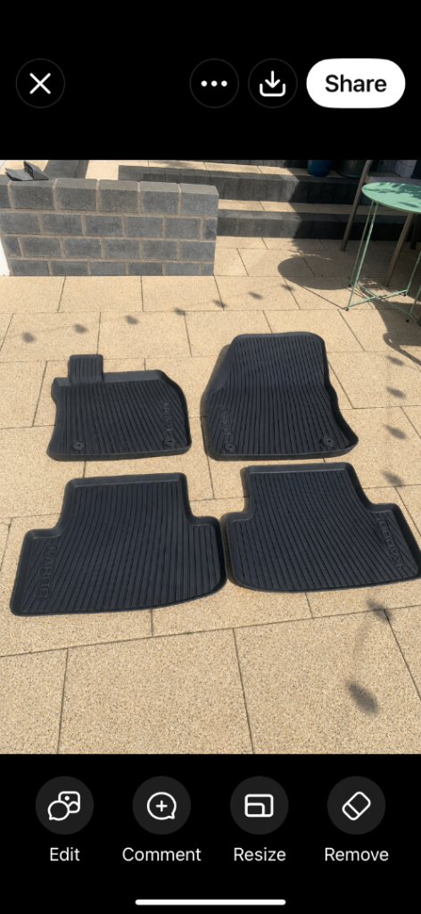 Genuine Skoda Karoq rubber mats 