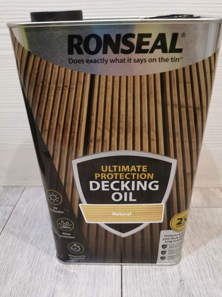 RONSEAL ULTIMATE PROTECTION 5LTR NATURAL DECKING OIL