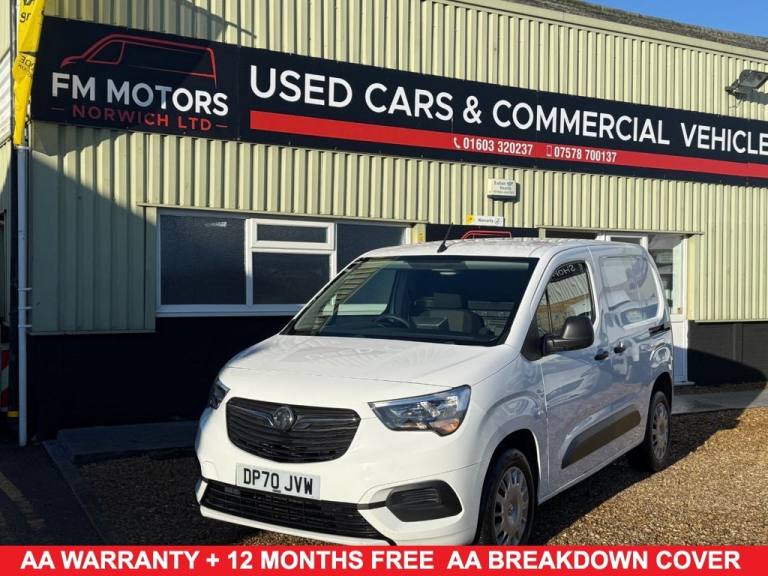 2020 70 VAUXHALL COMBO 1.6 TURBO D 2300 SPORTIVE PANEL VAN 4DR DIESEL MANUAL L1 