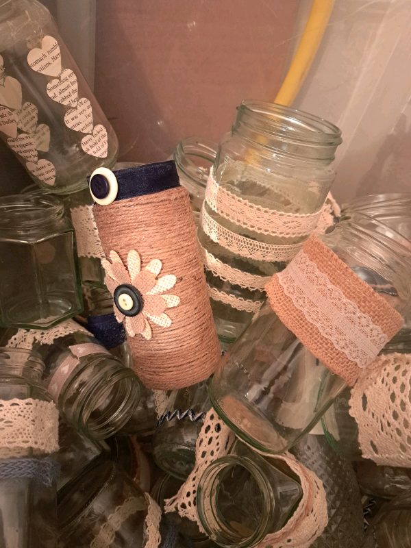 Wedding Decor Rustic jars 