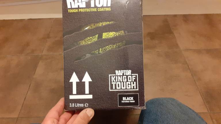 Raptor paint Kit. Plus underbodygun