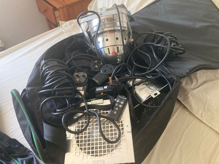 Photography Studio Lights Kit with Cables and Remote