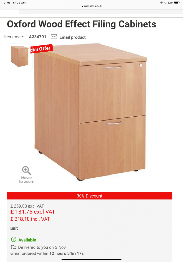 Double filing cabinet 