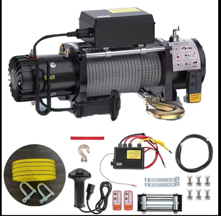 Brand New Heavy Duty 12v Winch 13500lbs 18m steel wire 3x remotes for recovery 4x4 etc 