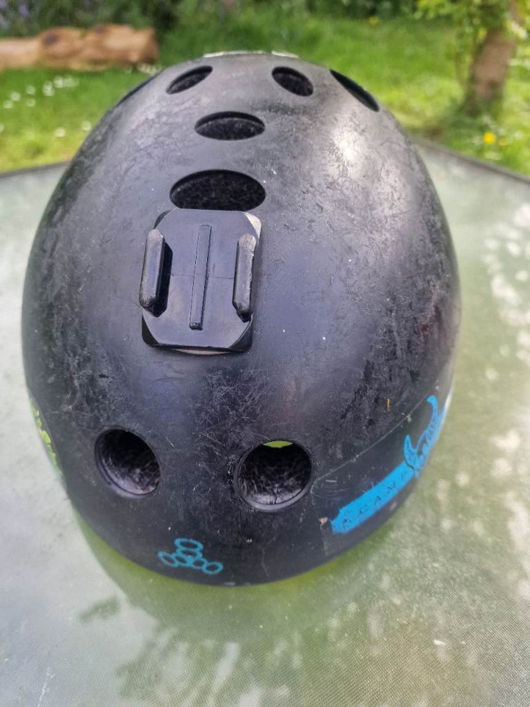 Skate / BMX Helmet with GoPro Mount – Black – Used