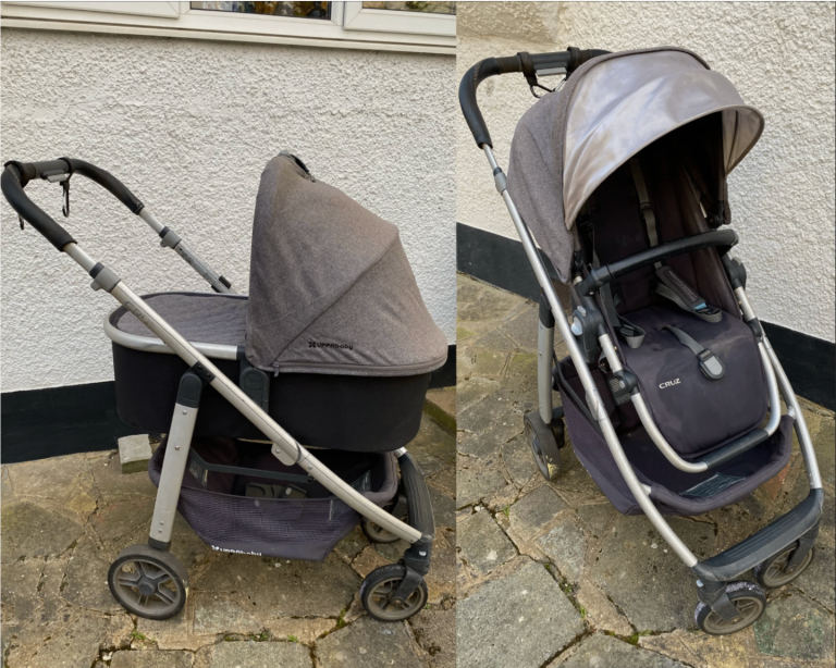 UPPAbaby Cruz Pram: Bassinet/Stroller + Rain Covers + Car Seat Adapters RRP£940