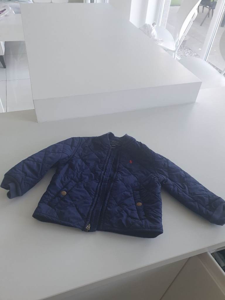 Ralph Lauren Kids Quilted Jacket - Navy Blue, Good Condition