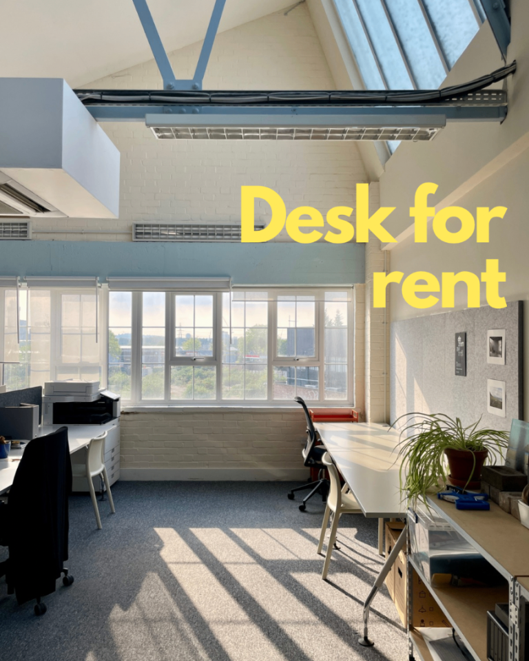 Deskspace in shared studio - Blackhorse Road