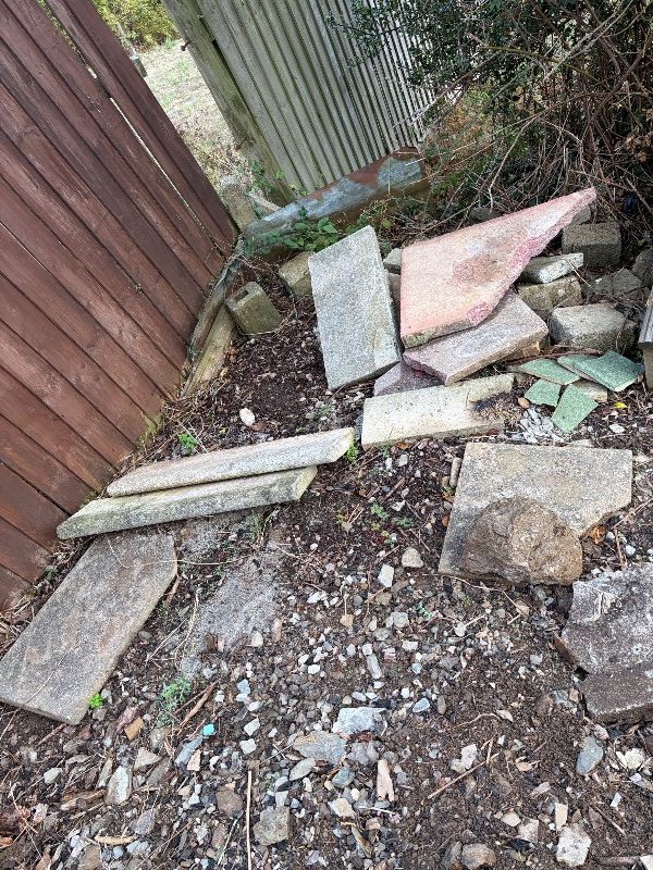 Used Garden Paving Slabs and Hardcore