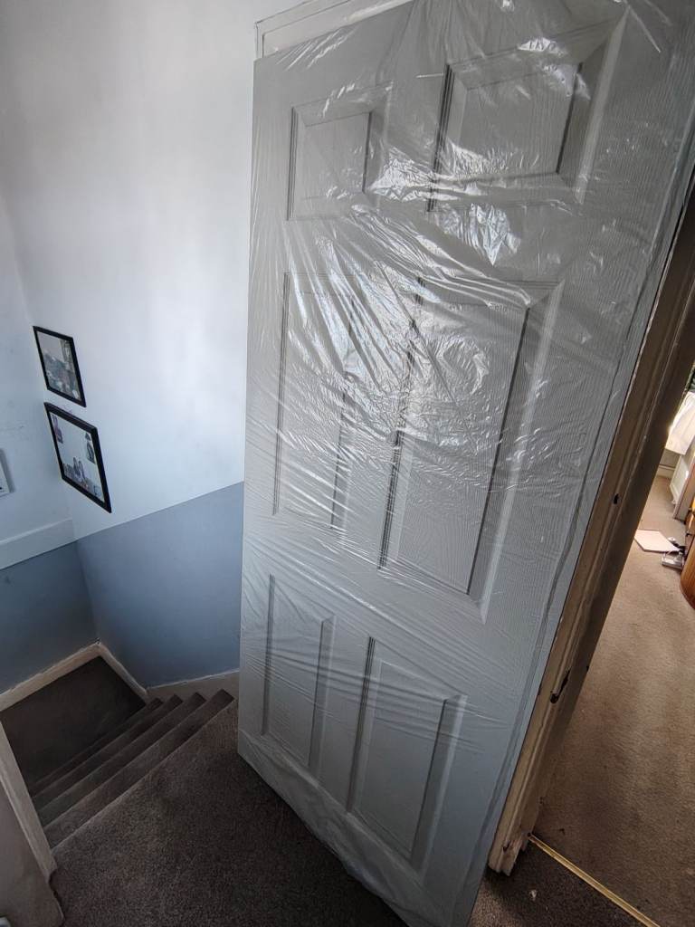 New Grey Internal Door – Still Wrapped