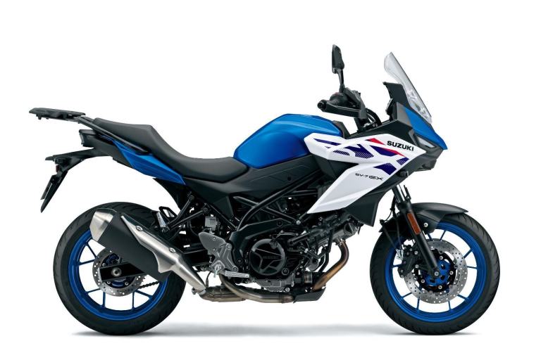 2026 SUZUKI SV-7GX, Pearl White/Triton Blue, IN STORE NOW!