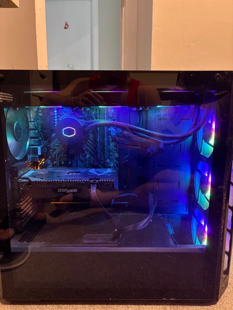 Two second hand custom built gaming pcs