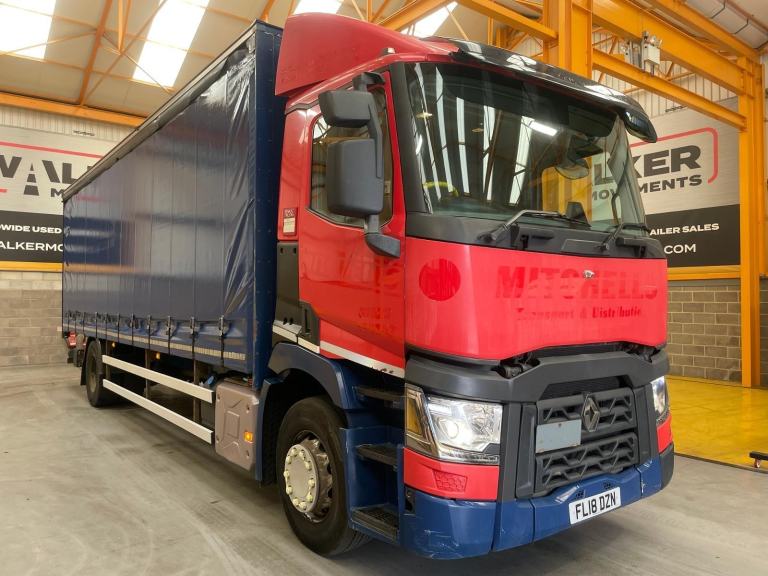 RENAULT T380 *EURO 6*, 18 TONNE 4X2 CURTAINSIDER - 2018 - FL18 DZN