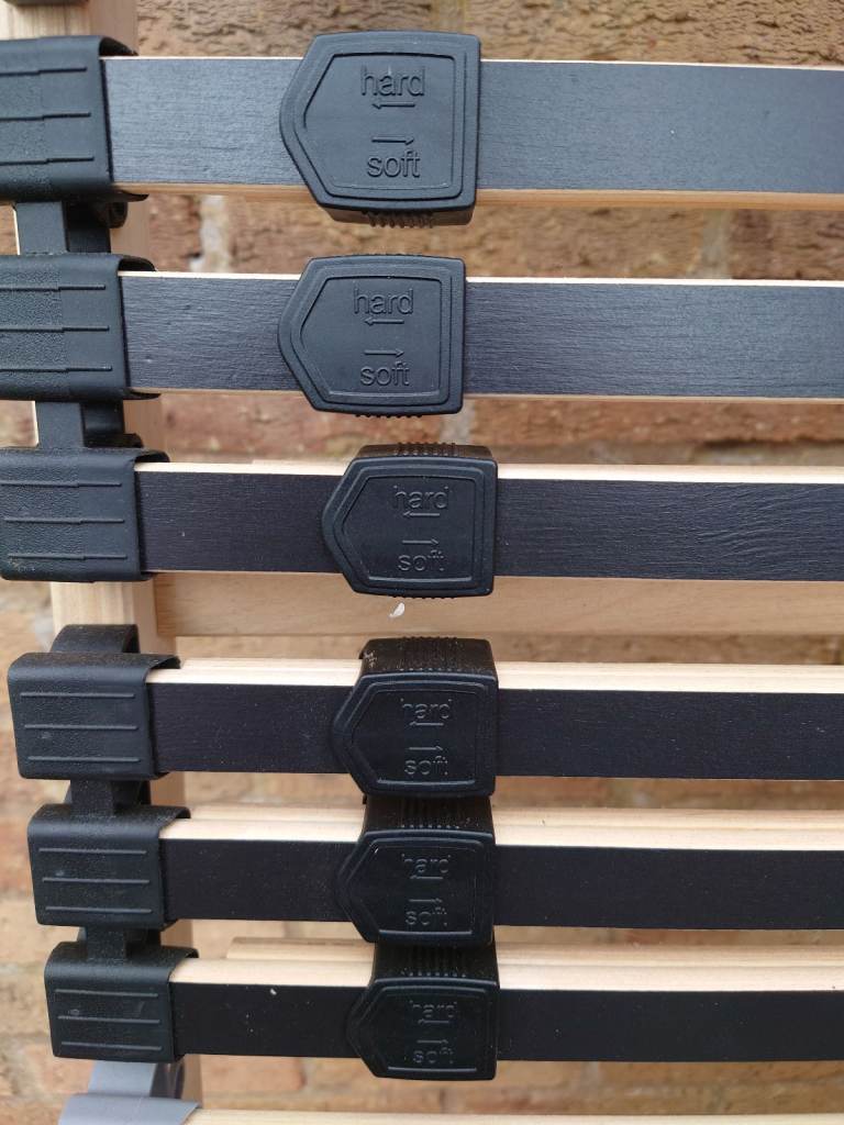 Ikea LEIRSUND Slatted double bed base, each side with independently adjustable stiffness