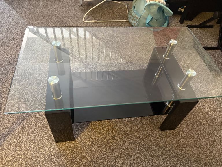 Black Glass Coffee Table