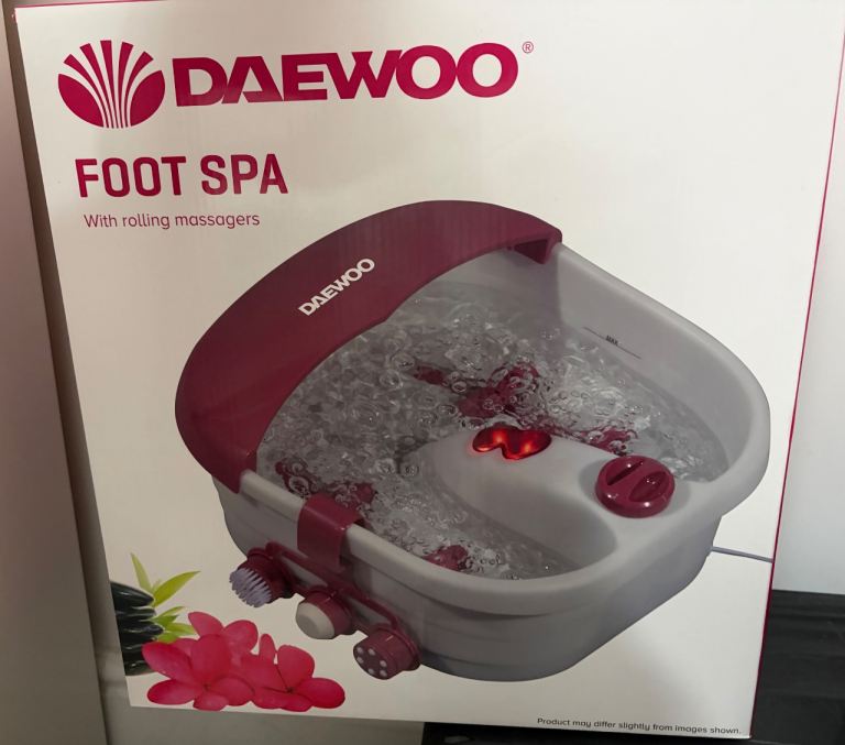 NEW Daewoo Foot Spa with Rolling Massagers