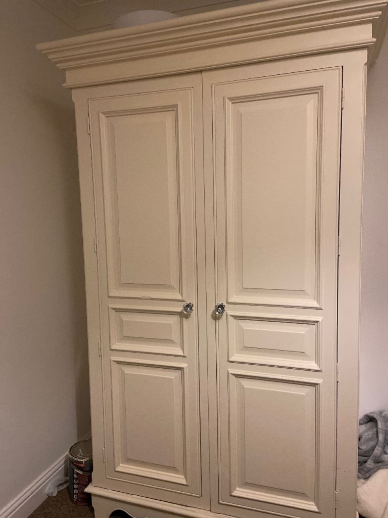 image for Wooden wardrobe pine cream