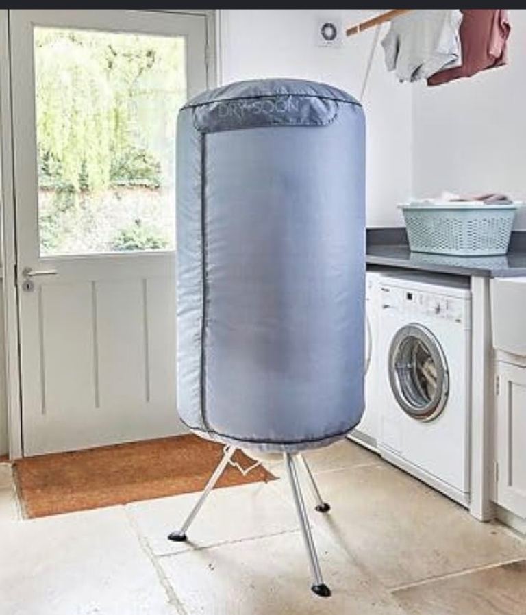 Drysoon Portable Electric Clothes Dryer – Grey, New Condition