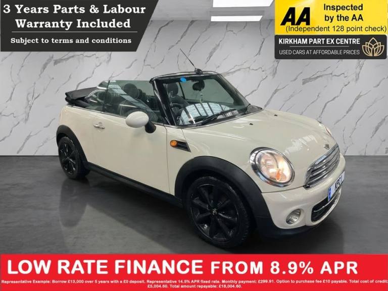 2011 MINI Convertible 1.6 Cooper D Convertible 2dr Diesel Manual Euro 5 (s/s) (112 ps) ***DRIVE A...