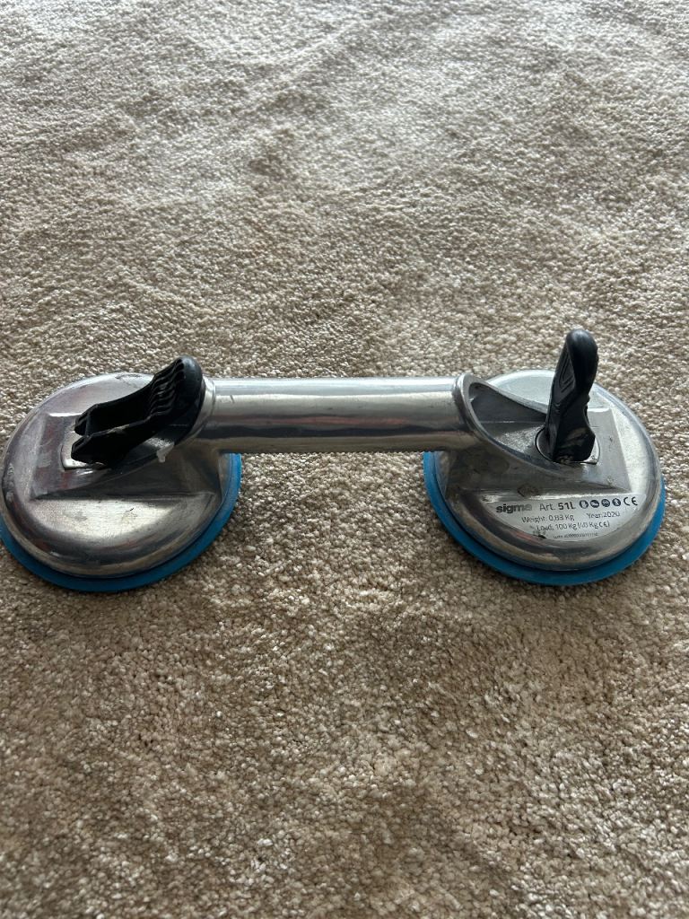 Sigma 51L Double Suction Cup Tile Lifter 120mm