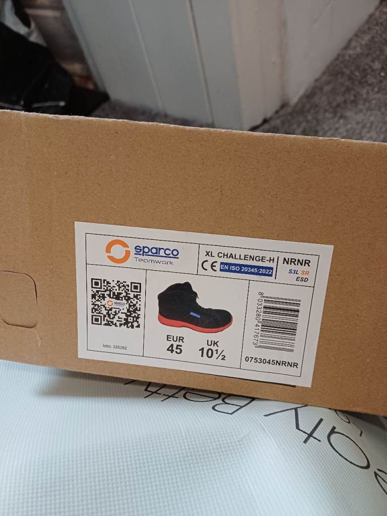 sparco High Top Safety Boots mechanic racing brand new 