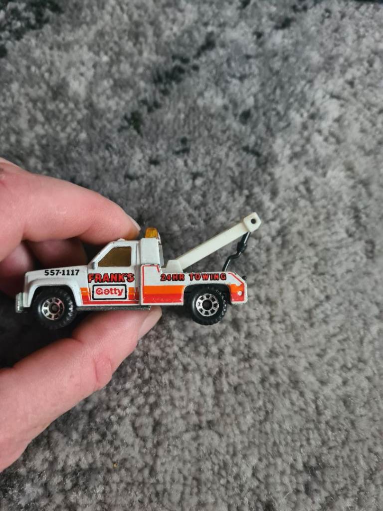 Matchbox GMC Wrecker Tow Truck – White, Good Condition