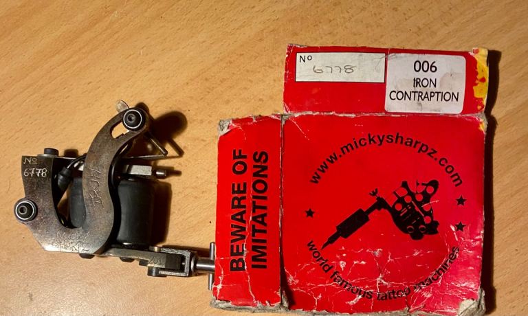 Genuine Micky Sharpz Iron Contraption Tattoo Machine