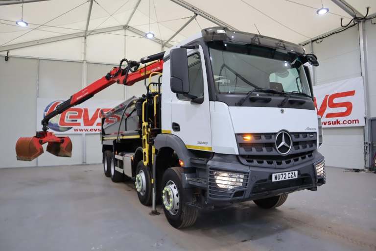2022 (72 PLATE) Mercedes Benz AROCS 3240 8x4 Euro 6 Tipper Grabs