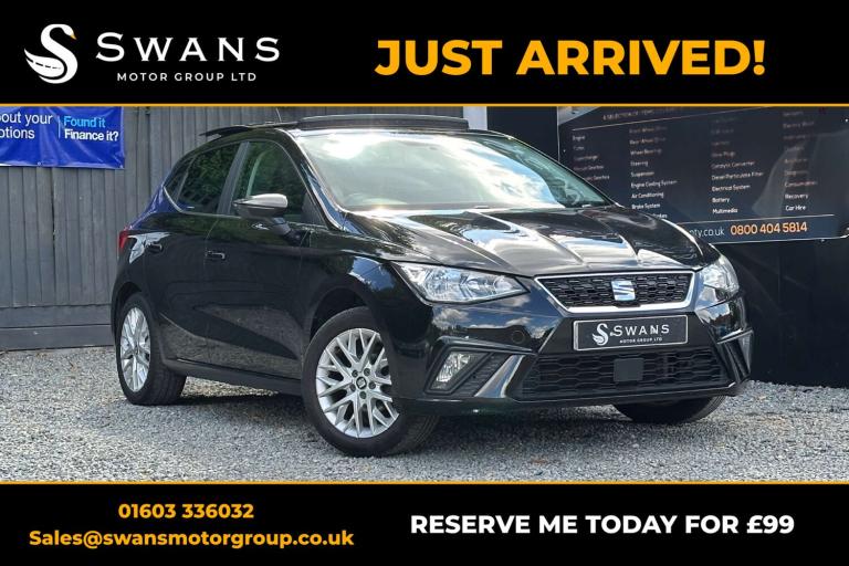 2017 SEAT Ibiza 2017 Seat Ibiza 1.0 MPi SE Design Petrol Manual 5 Door Hatchback Black Hatchback ...