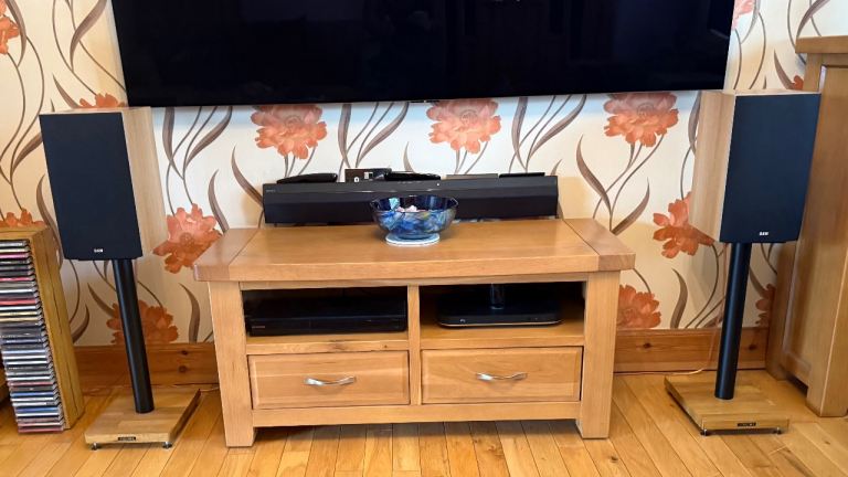 B&W DM601 S3 Speakers with Apollo Stands – Good Condition