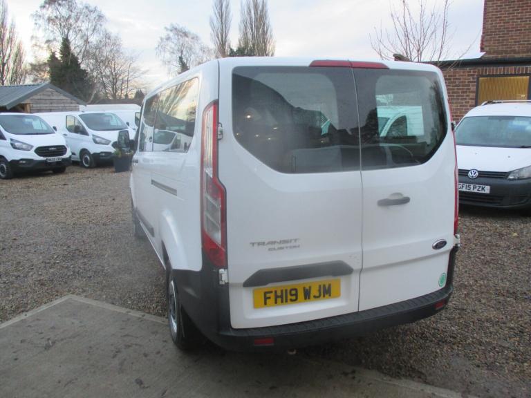 2019 Ford Transit Custom 2.0 EcoBlue 130ps Low Roof Kombi Leader Van 9 SEATS NO VAT NEW WET BELT ...