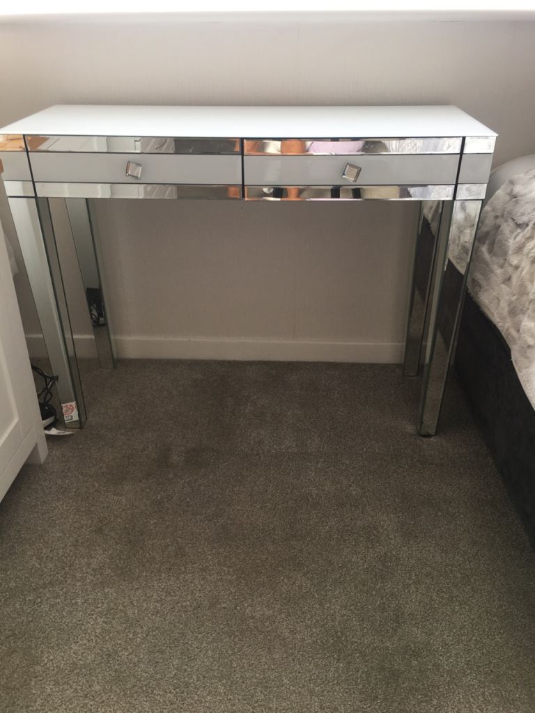 Mirrored Dressing Table with Two Drawers – Good Condition