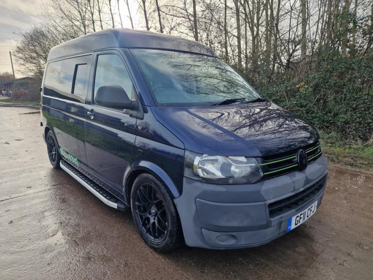 2011 VW Volkswagen Transporter Blue High Roof 6 Seat Crew Cab  Drives Perfect