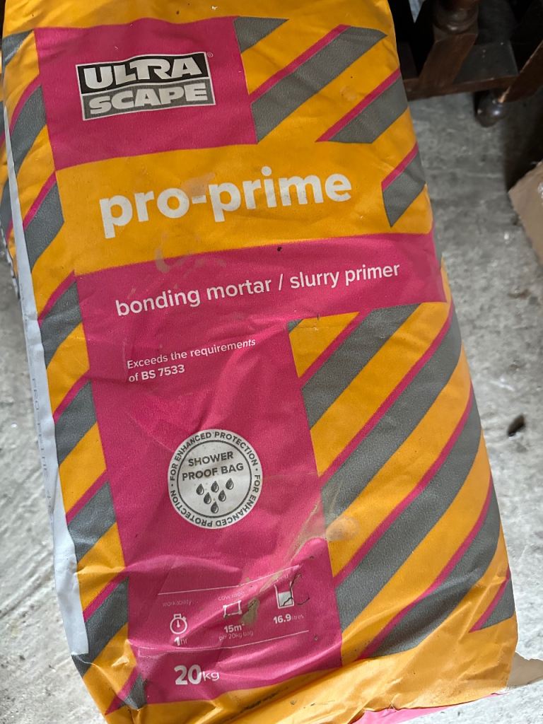 UltraScape Pro-Prime Bonding Mortar Slurry Primer 20kg Polymer Modified 15m² 4 available 