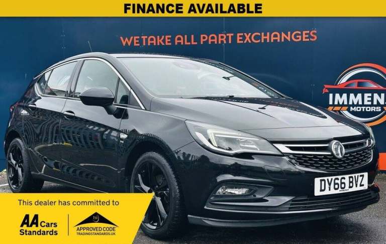 2016 Vauxhall Astra 1.4T 16V 150 SRi 5dr HATCHBACK PETROL Manual